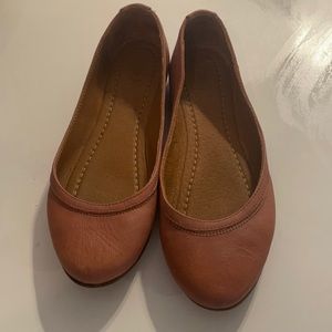Frye light brown flats
